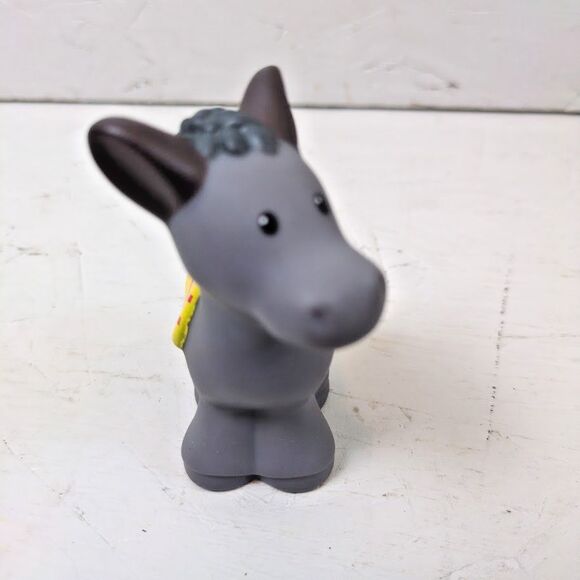 Fisher Price Little People Donkey Figure Nativity Replacement Yellow - Picture 2 of 4